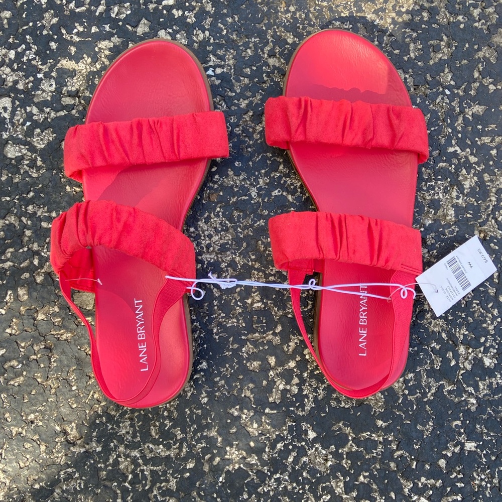 NWT Lane Bryant Strappy Sandal Womens 9W
